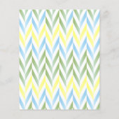 Pastel Squirrel Baby Boy Dusche - Wünsche (Rückseite)