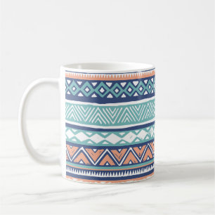 Pastel Stamm Navajo: nahtloses Muster. Kaffeetasse