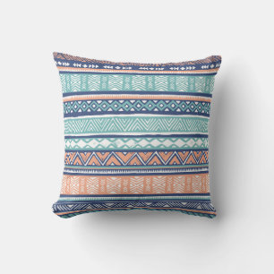 Pastel Stamm Navajo: nahtloses Muster. Kissen