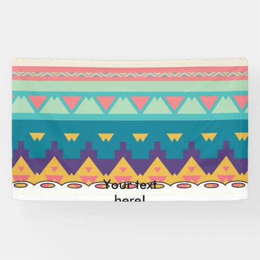 Pastel-Stammesdesign Banner (Horizontal)
