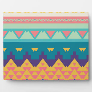 Pastel-Stammesdesign Fotoplatte