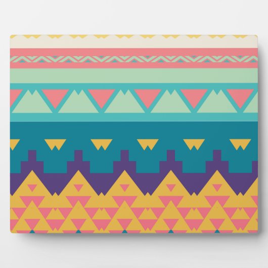 Pastel-Stammesdesign Fotoplatte (Vorderseite)