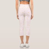 Pastel Star Pattern Capri Leggings (Rückseite)