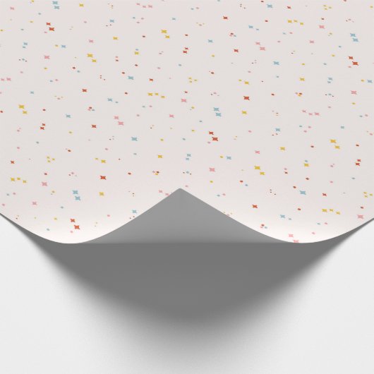 Pastel Star Pattern Geschenkpapier (Ecke)