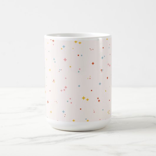 Pastel Star Pattern Kaffeetasse (Mittel)