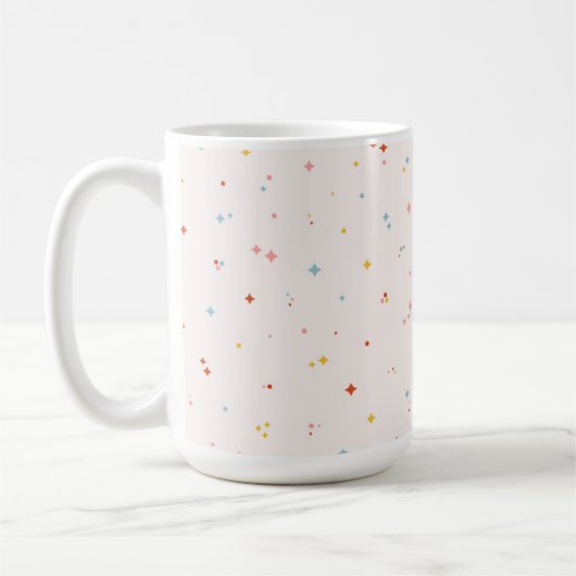 Pastel Star Pattern Kaffeetasse (Links)