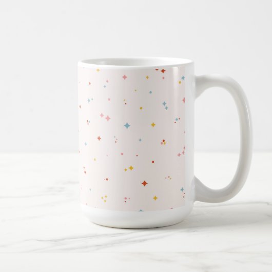 Pastel Star Pattern Kaffeetasse (Rechts)