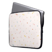 Pastel Star Pattern Laptopschutzhülle (Vorderseite Links)