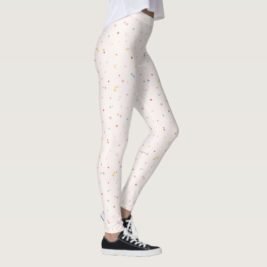 Pastel Star Pattern Leggings (Rechts)