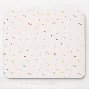 Pastel Star Pattern Mousepad