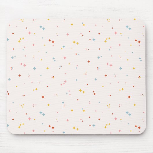 Pastel Star Pattern Mousepad (Vorne)
