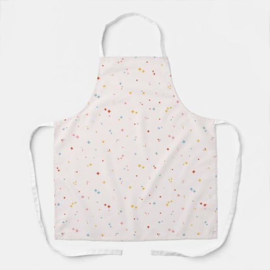 Pastel Star Pattern Schürze (Vorderseite)