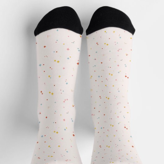Pastel Star Pattern Socken (Oben)