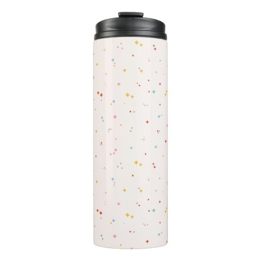 Pastel Star Pattern Thermosbecher (Vorderseite)