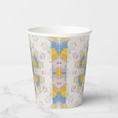 Pastel Star Sweet Pink Yellow Blue Heart Pappbecher (Rechts)