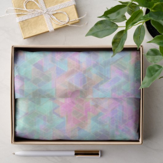 Pastel Star von David Pattern Seidenpapier (Geschenk)