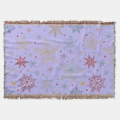 "Pastel Star Woven Throw Blanket Decke (Vorderseite)