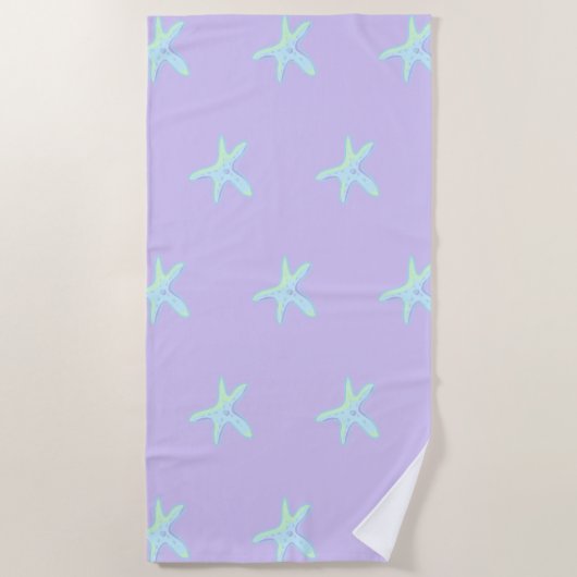 Pastel Starfish Strandtuch (Vorderseite)