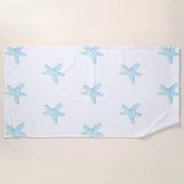 Pastel Starfish Strandtuch (Vorderseite)