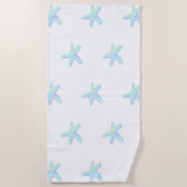 Pastel Starfish Strandtuch (Vorderseite)