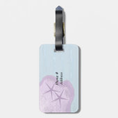 Pastel Starfish und Ozean Gepäckanhänger (Rückseite vertikal)