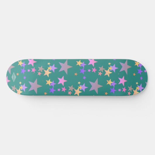 Pastel Stars HAMbWG Skateboard (Horizontal)