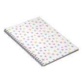 Pastel Stars und Hearts Spiral Foto Notebook Notizblock (Rechte Seite)
