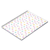Pastel Stars und Hearts Spiral Foto Notebook Notizblock (Linke Seite)