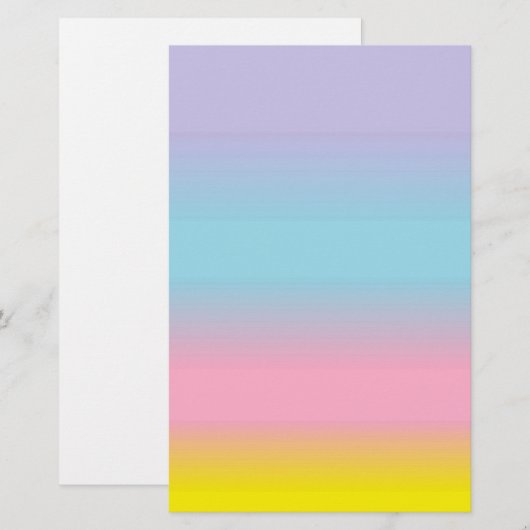 Pastel Stationery Briefpapier (Vorne/Hinten)