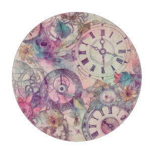 Pastel Steampunk Cutting Board Schneidebrett