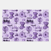 Pastel Steampunk Pattern Geschenkpapier Set (Vorderseite)
