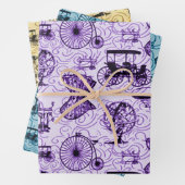 Pastel Steampunk Pattern Geschenkpapier Set (Beispiel)