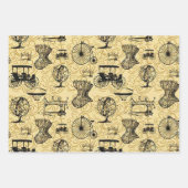 Pastel Steampunk Pattern Geschenkpapier Set (Vorderseite 3)