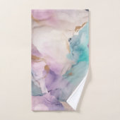 PASTEL STORM MARBLE SWIRL BADEZIMMER TOWEL SET (Handtuch)