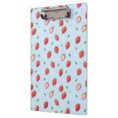 Pastel Strawberry Dreams Nahtloses Muster Klemmbrett (Links)