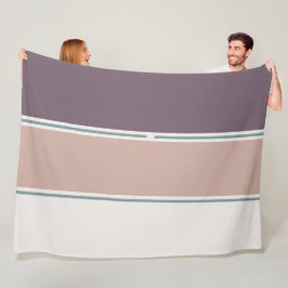 Pastel Streifen-2 – Weiches neutrales Streifenlayo Fleecedecke