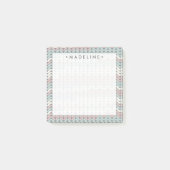 Pastel Strick Post-it Klebezettel (Vorderseite)