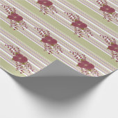 Pastel Stripe floral Geschenk Wrap Geschenkpapier (Ecke)