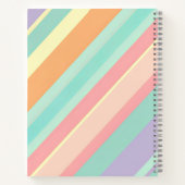 Pastel Stripe Notebook Notizblock (Rückseite)