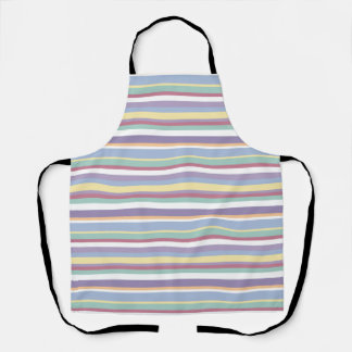 Pastel Stripe Pattern Schürze