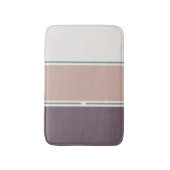 Pastel Stripes-2 – Calm Bathroom Stripe Accent Badematte (Vorderseite Vertikal)
