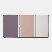 Pastel Stripes-2 – Clean Neutral Desk Layout Schreibtischunterlage (Vorderseite)