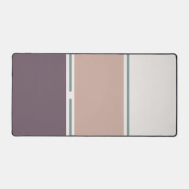 Pastel Stripes-2 – Clean Neutral Desk Layout Schreibtischunterlage