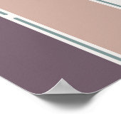 Pastel Stripes-2 – Minimal Vertical Stripe Art Poster (Ecke)