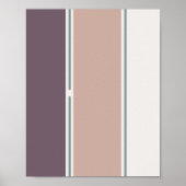 Pastel Stripes-2 – Minimal Vertical Stripe Art Poster (Vorne)