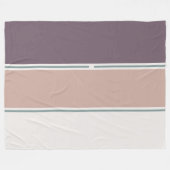 Pastel Stripes-2 – Soft Neutral Stripe Layout Fleecedecke (Vorderseite (Horizontal))