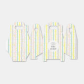 Pastel Stripes Babydusche Geschenkschachtel (Ungefaltet)