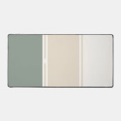 Pastel Stripes – Calm Neutral Workspace Design Schreibtischunterlage (Vorderseite)