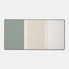 Pastel Stripes – Calm Neutral Workspace Design Schreibtischunterlage