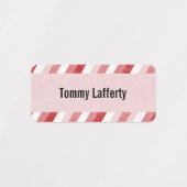 Pastel Stripes Family Wäsche Etiketten (Design 1)